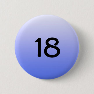 button round blue number eighteen