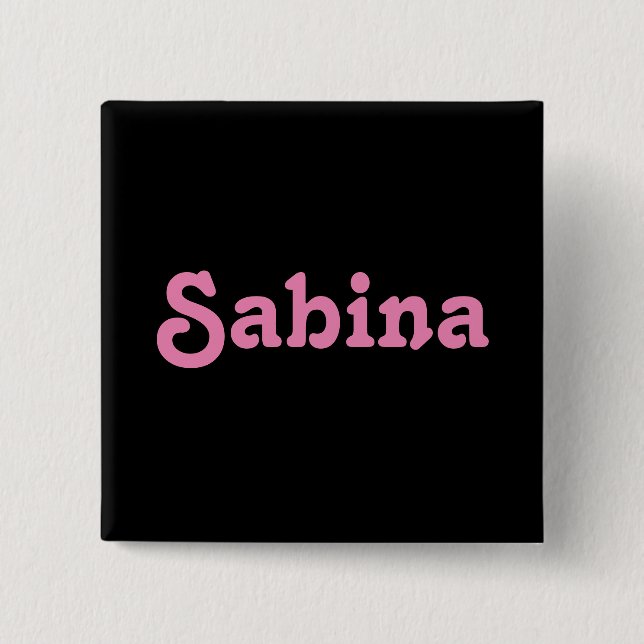Button Sabina (Front)