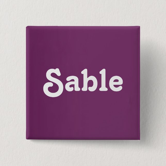 Button Sable (Front)