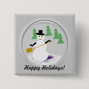 Button - Snowglobe