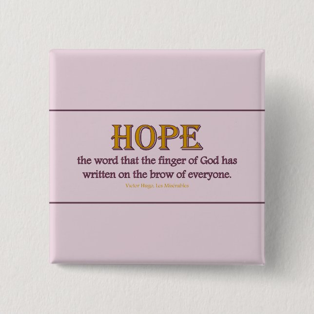 Button Square: Hope (Front)