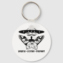 Button Style Keychain