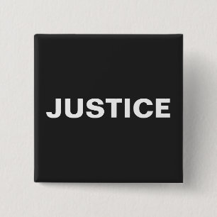 Button That Says Justice