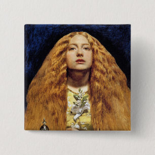 Button: The Bridesmaid 15 Cm Square Badge
