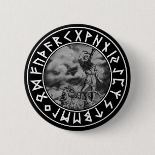 button Thor rune shield on Blk