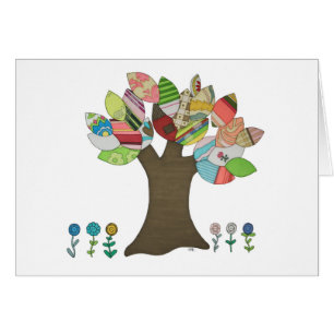 Button Tree Blank Notecard
