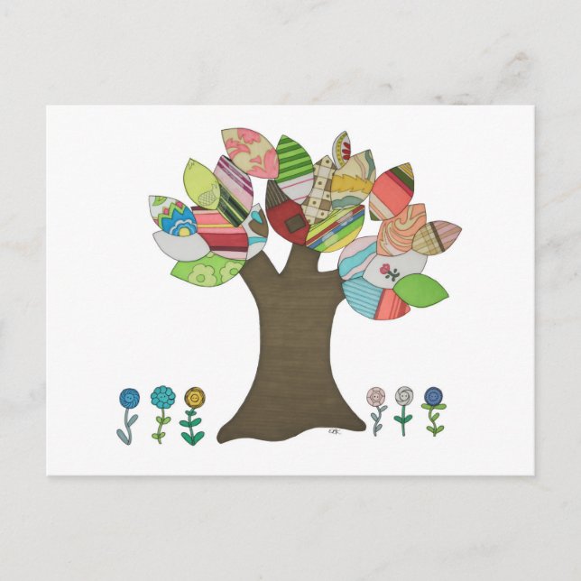 Button Tree Postcard (Front)