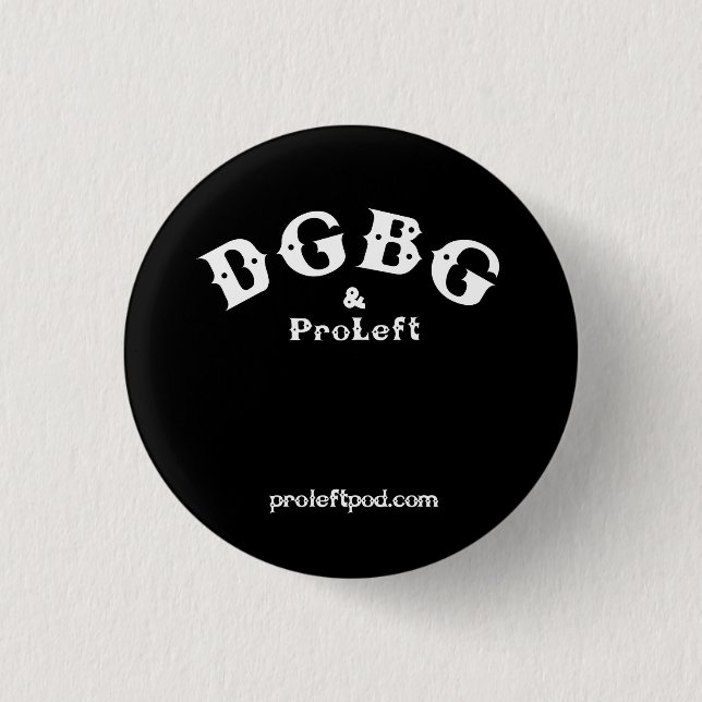Button - Vintage Rock Design - DGBG & ProLeft (Front)
