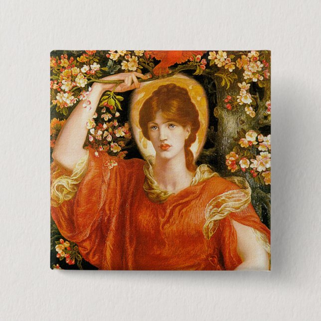 Button: Vision of Fiammetta 15 Cm Square Badge (Front)