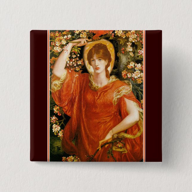 Button: Vision of Fiammetta 15 Cm Square Badge (Front)