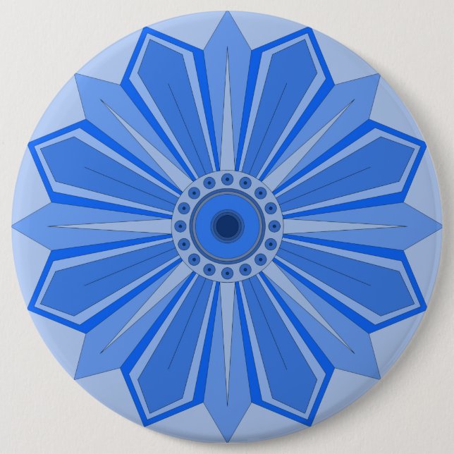 Button with art of flower (Front)