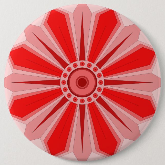 Button with art of flower (Front)