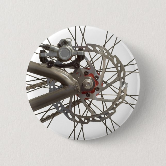 Button with Bike Wheel Hub (Front)