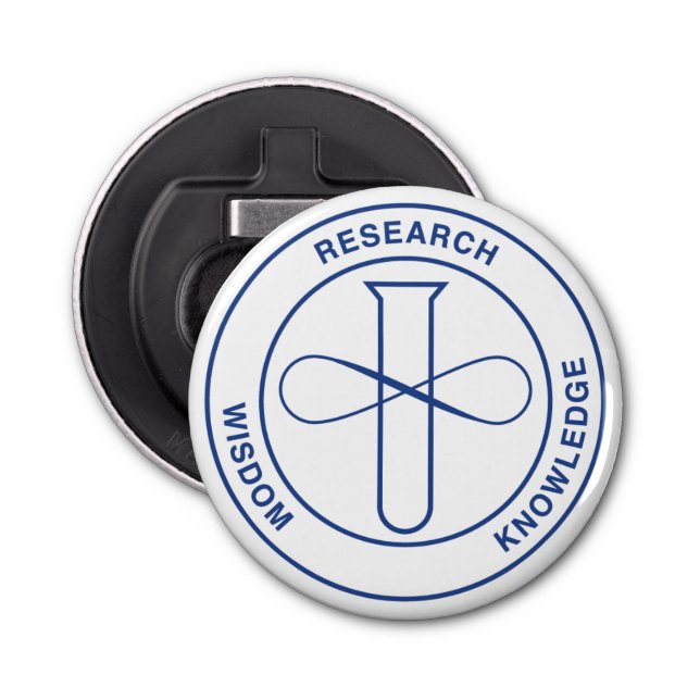 Button with Bottle Opener - NOBCChE Blue Seal (Front)