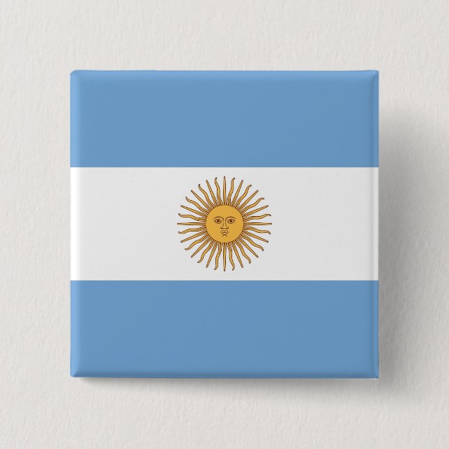 Button with Flag of Argentina (Front)