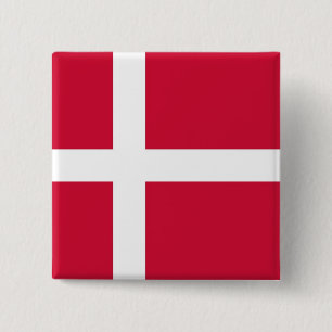 Button with Flag of Denmark
