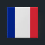 Button with Flag of France<br><div class="desc">Show your French pride with this stylish button featuring the flag of France! Crafted with attention to detail, this button is more than just an accessory; it's a celebration of French culture and heritage. The bold design proudly showcases the iconic tricolor flag of France - blue, white, and red -...</div>