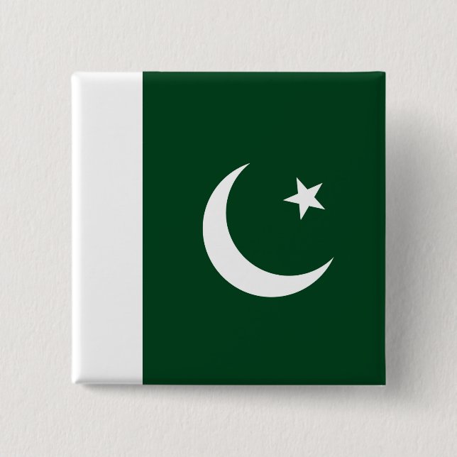 Button with Flag of Pakistan (Front)