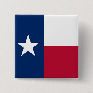 Button with Flag of Texas