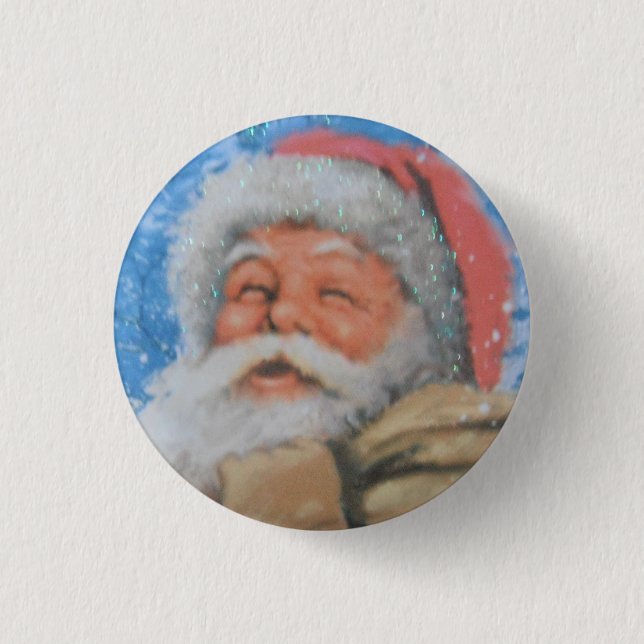Button With Santa (Front)