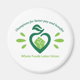 Button with Text Magnet