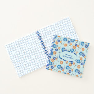 Buttons and Sewing Needles Pattern Notebook