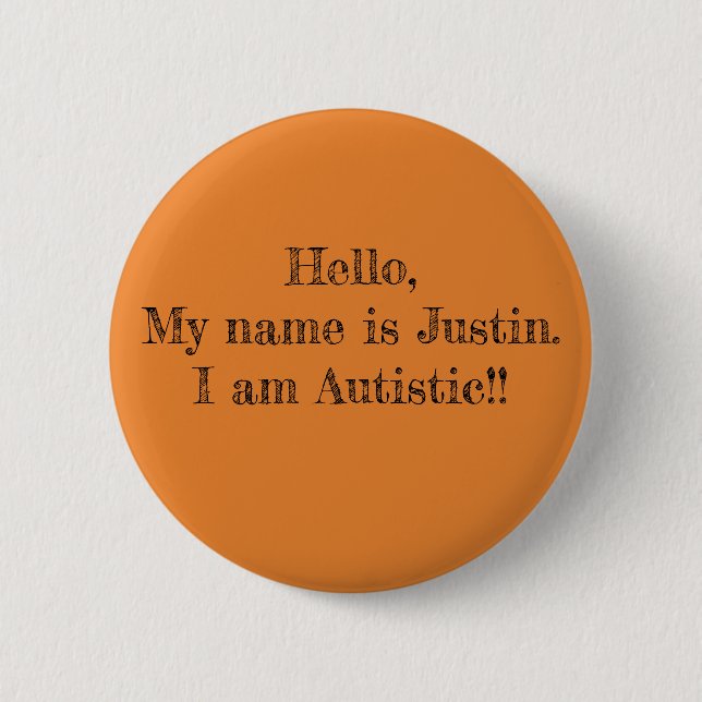 Buttons for persons with Autisim (Front)
