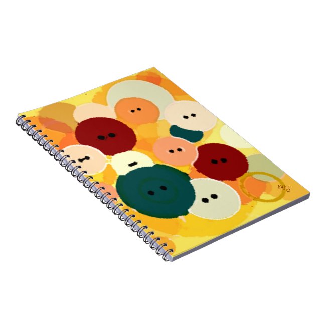 Buttons M Spiral Notebook (Right Side)