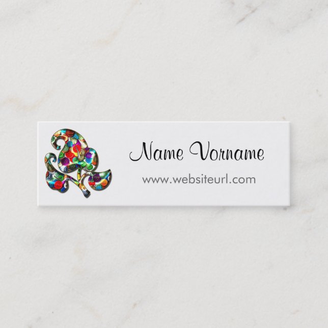 buttons mini business card (Front)