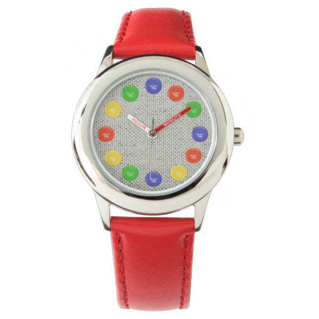 buttons of time watch (Front)