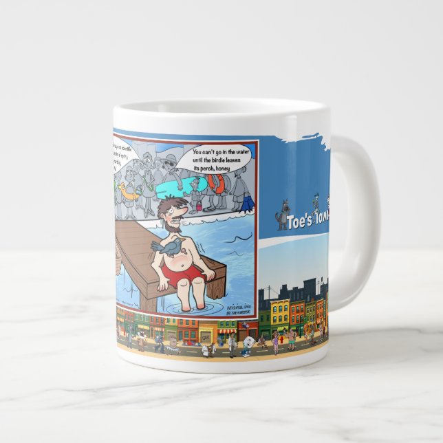 Buxatony Bob | Satirical Humor Large Coffee Mug (Front Right)