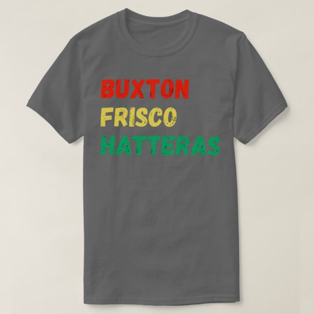 Buxton Frisco Hatteras NC T-Shirt (Design Front)