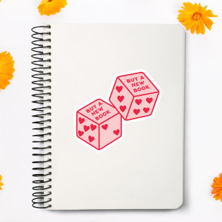Buy a New Book Heart Dice