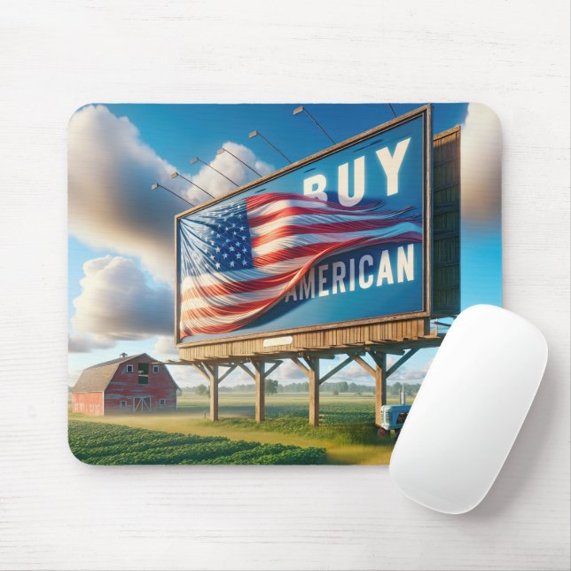 Buy American Billboard With Farm Tractor Mouse Pad (With Mouse)