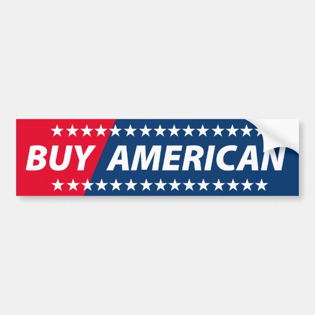 Buy American Bumper Sticker (Front)