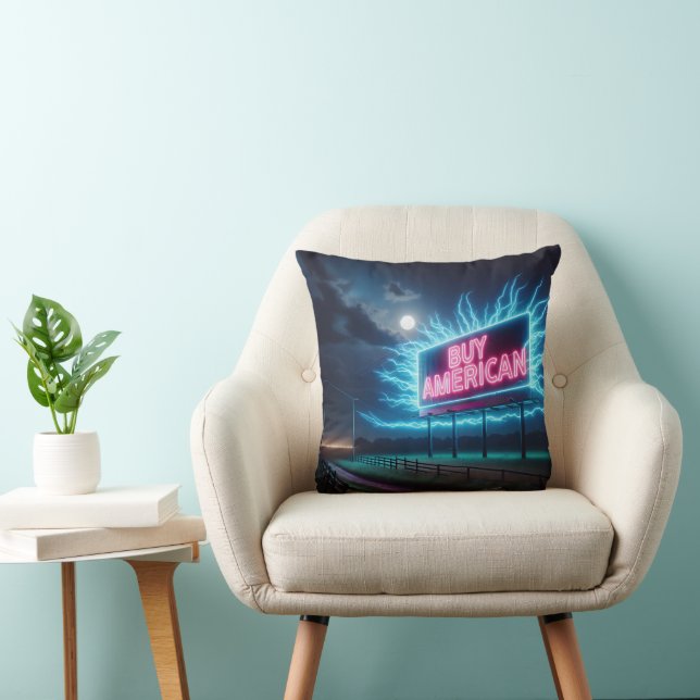 Buy American Neon Billboard With Moon Cushion (Chair)