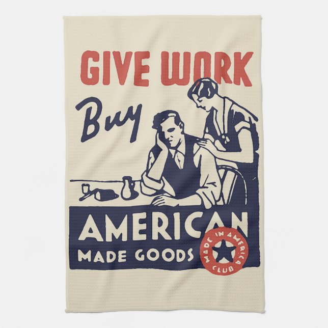 Buy American Tea Towel (Vertical)
