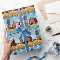 BUY AMERICAN Text With Flag On a Barn Silo