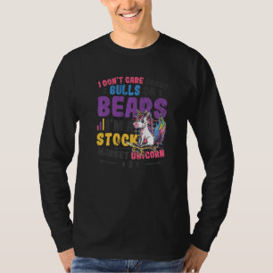 Buy And Hold Shareholder Bull Bear Stock Market T-Shirt