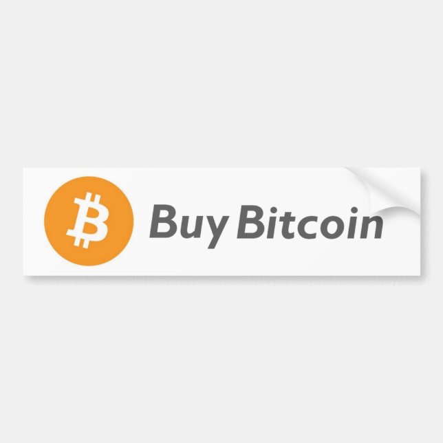 Buy Bitcoin Bumper Sticker (Front)