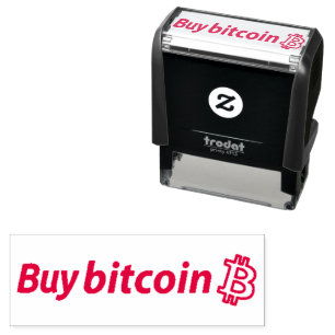 BUY BITCOIN Self Inking Rubber Money Stamp