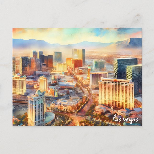 buy bright Travel Vintage las vegas postcards (Front)