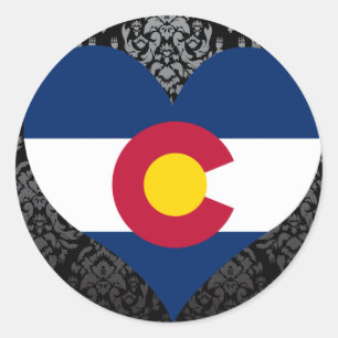 Buy Colorado Flag Classic Round Sticker