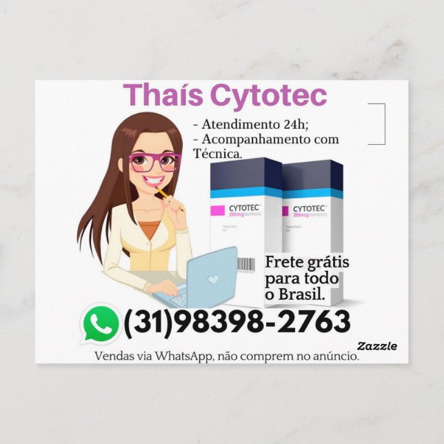 Buy Cytotec Misoprostol Postcard (Back)