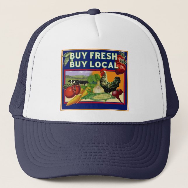 Buy Fresh, Buy Local Trucker Hat (Front)