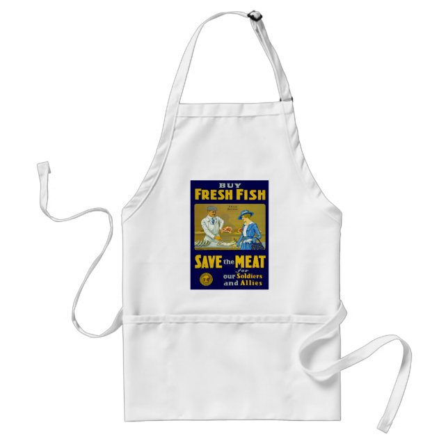 Buy Fresh Fish ~ Save the Meat Standard Apron (Front)