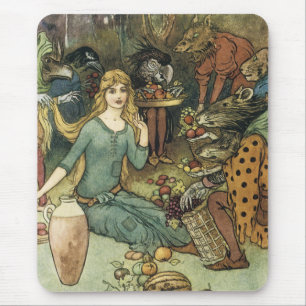 Buy From Us With a Golden Curl Mouse Pad