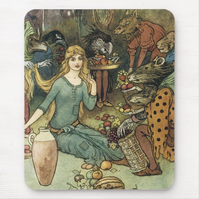 Buy From Us With a Golden Curl Mouse Pad (Front)