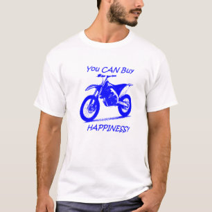 Buy Happiness - Blue on White T-Shirt