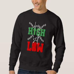 Buy High Sell Low Trader Miner Hodl Token Crypto Sweatshirt